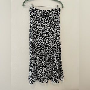 FLORAL MIDI SKIRT